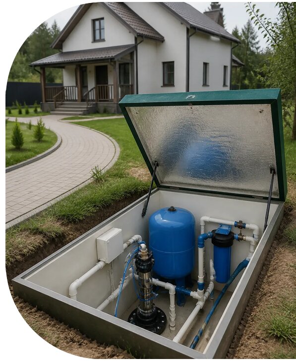 Автономное водоснабжение дома в Чебоксарах от 154260 р. | АПаруса-Чбк